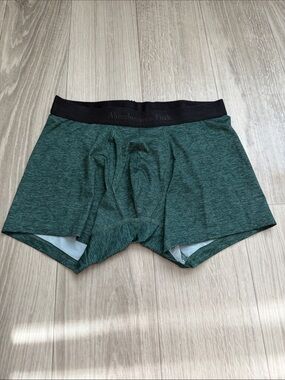 Abercrombie & Fitch Dark Heather Green Men’s Boxer Briefs with Black Waistband